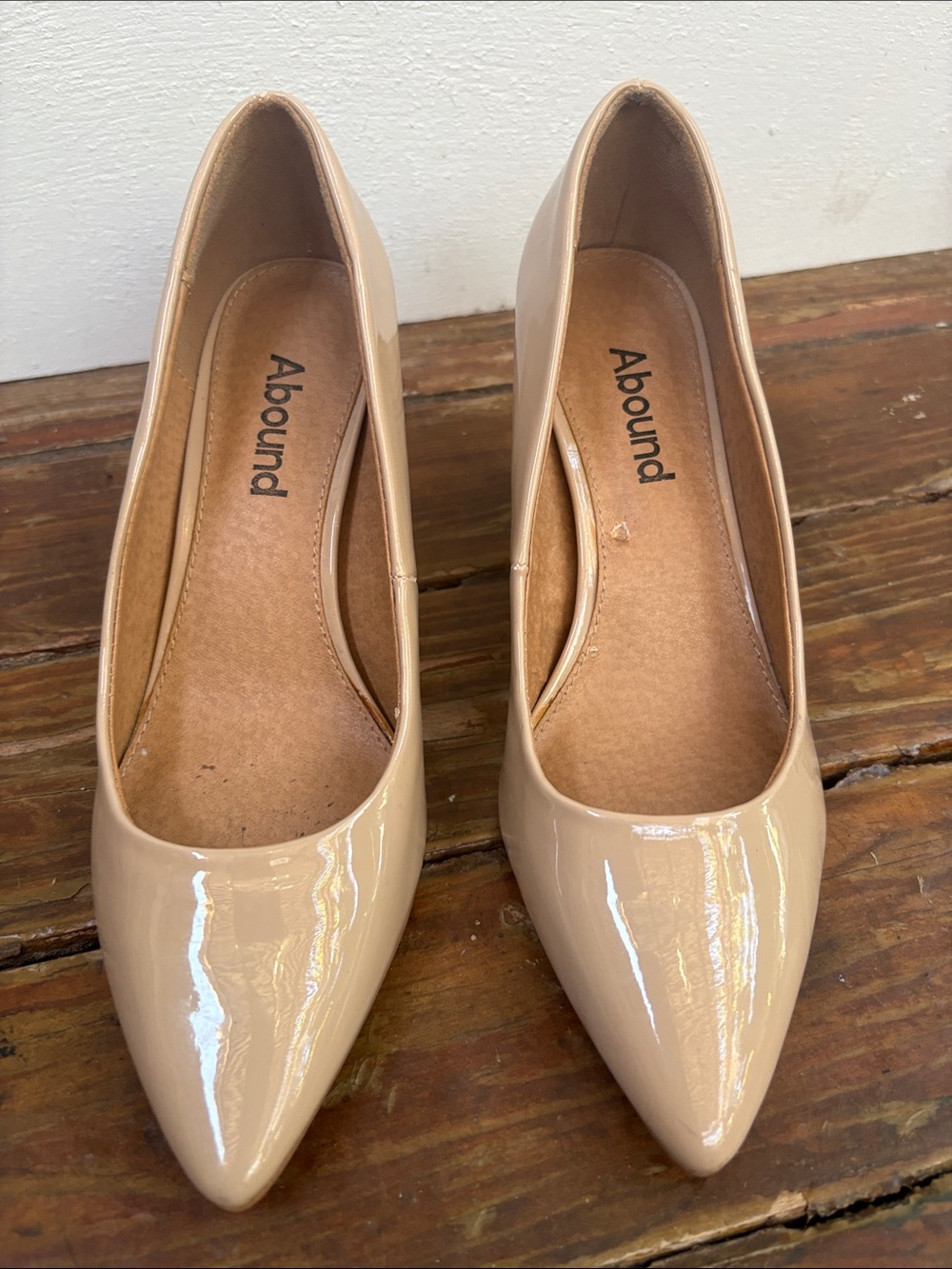 Abound Patent Nude Pointed-Toe Heels